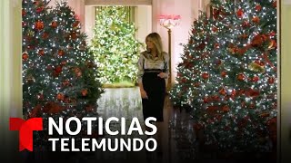 Decoración Navideña? Melania Trump Presenta Los Adornos En La Casa Blanca Noticias Telemundo