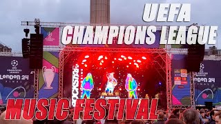 UEFA ⚽ Champions League 🏆 Music festival at #trafalgarsquare || @SisterBlissOfficial @RudimentalUk