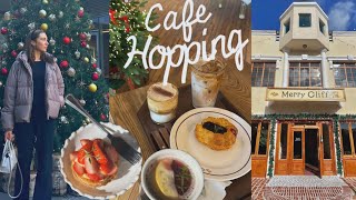 a *FESTIVE* day of cafe hopping in korea 🧸❤️🍰 (geoje cafe vlog)