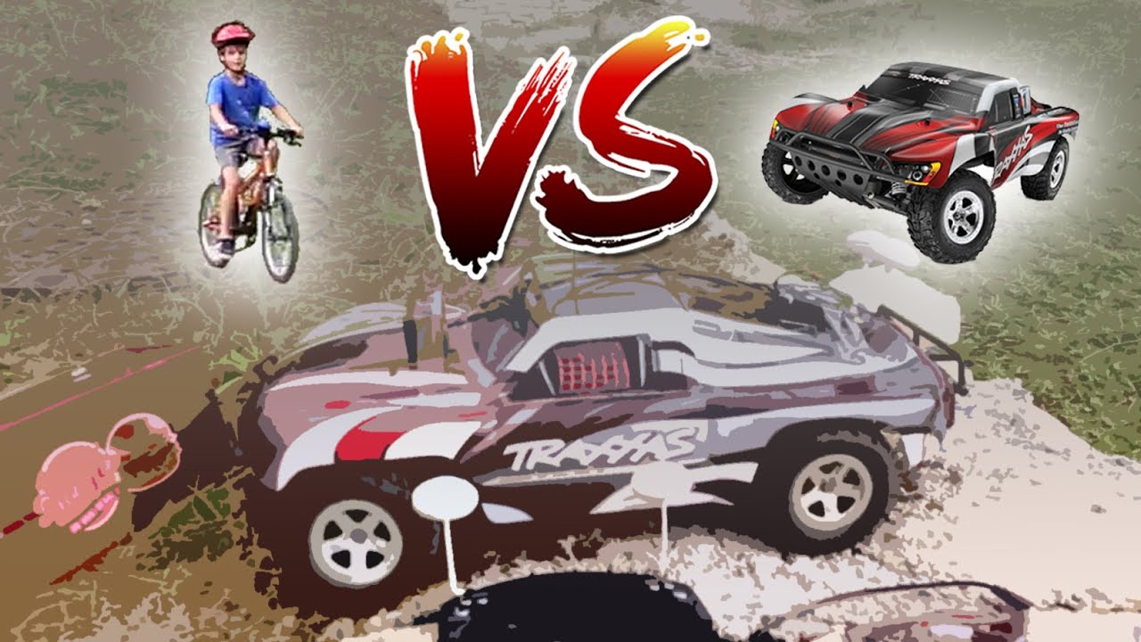 Epic race : bike versus RC car (fpv)