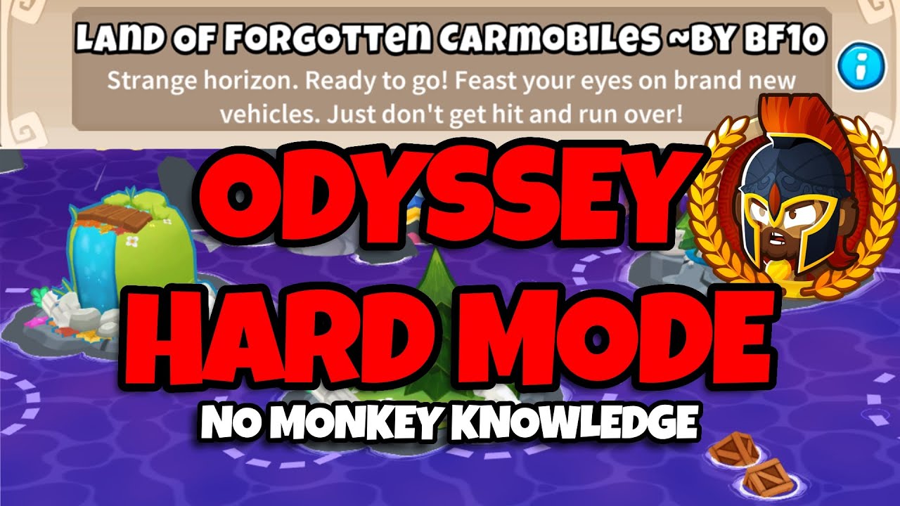 BTD6 Odyssey Hard Mode Guide No Monkey Knowledge (Land of