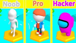 NOOB vs PRO vs HACKER - Do Not Fall.io screenshot 1