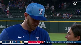 Jonah Heim Currently on 8-Game Hit Streak, Rangers win 12-3