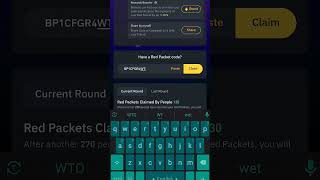 Today binance red packet new code 🧧🎁 #binance #redpacketcodeinbinance #binancecoin