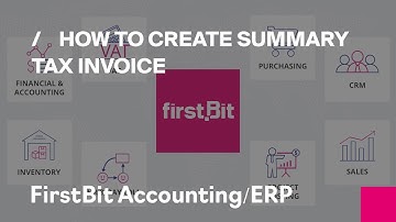How to create Summary Tax invoice