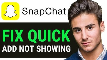 HOW TO FIX SNAPCHAT QUICK ADD NOT SHOWING UP PROBLEM 2025