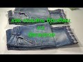 Бриджи из джинсов. How to remodel jeans in breeches.