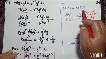 Exact differentials (integrating factors