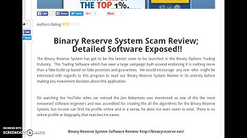 Binary Reserve System Software Review