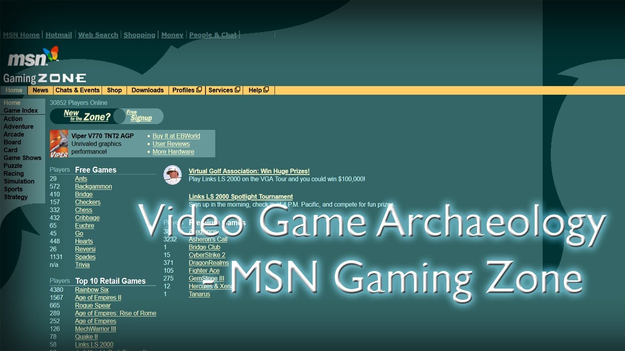 Video Game Archaeology - MSN Gaming Zone 