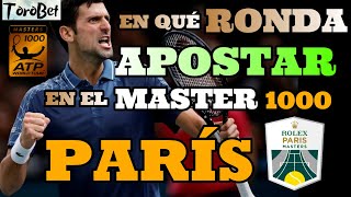 Estrategia APUESTAS de TENIS Para GANAR dinero. Estadísticas ATP 1000 PARÍS. En qué RONDA APOSTAR.