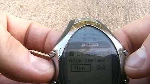 Mise en route du Polar RS 800 CX