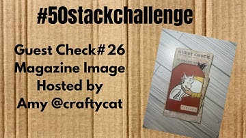 #50stackchallenge Embellishing Guest Checks Hosted by Amy @craftycat7212 check #26