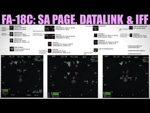 FA-18C Hornet: SA Page, Datalink & IFF Tutorial | DCS WORLD