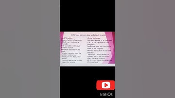 Difference between local and global variable in c language #programming language