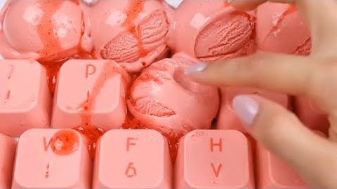 16 minutes Which Ai keyboard would you choose? ASMR relaxation video VEO3 satisfying relaxing sleep 