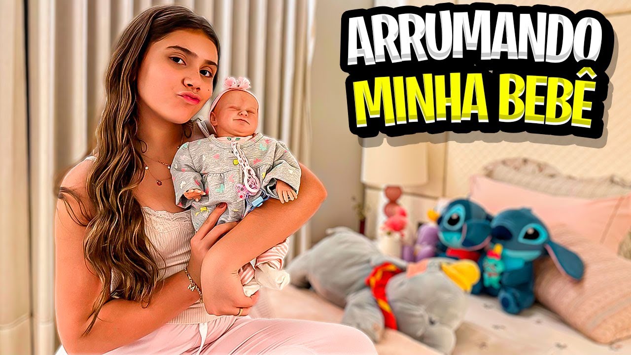 ARRUMANDO MINHA BEBÊ PARA DORMIR COM MUITO AMOR 👶🏻💕