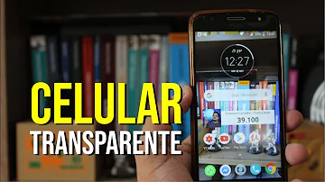 Como deixar o celular com o fundo transparente?