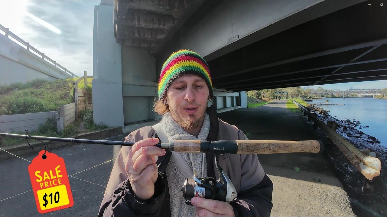 Fishing the Maribyrnong River with a 10-Dollar Market Rod
