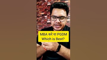 MBA Vs PGDM 🔥🔥 | Best Courses After Graduation | #shorts #ashortaday