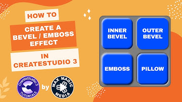 How to create a Bevel / Emboss Effect in CreateStudio 3