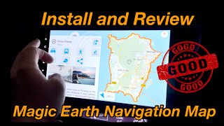 Install and Review Magic Earth Navigation Map in Android Head Unit screenshot 3