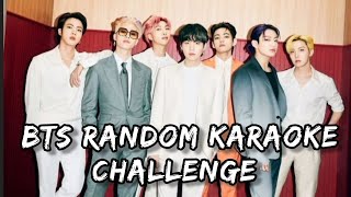 #BTS RANDOM KARAOKE CHALLENGE [NEW](with lyrics)(Part 1) screenshot 2