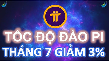 tốc độ đào pi tháng 7 giảm 3%  #investtv #pinetwork #pi #picoin #coin #crypto