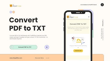 How to Convert PDF to TXT for Free Online | Fast & Easy with The PDF Fox!