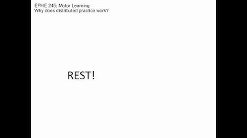 Why Does Distributed Practice Work?