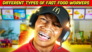 Different types of Fast Food Workers w/ @DarrylMayes