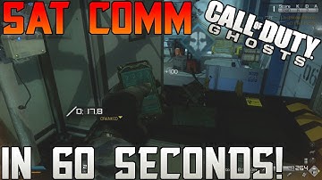 Call Of Duty Ghosts in 60 seconds! "SAT COMM" Scorestreak! (COD Ghosts Multiplayer)