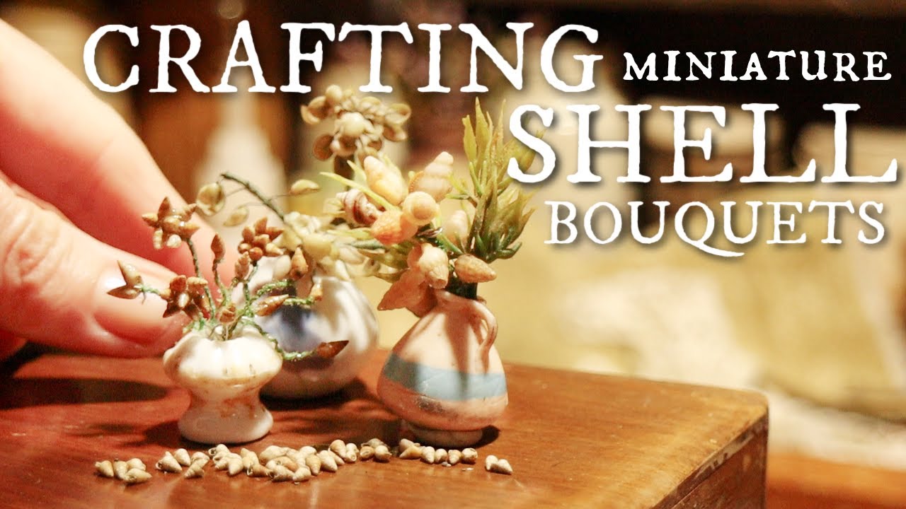Crafting Miniature Sea Shell Flowers + Bouquets For Our Mudlarking Study!