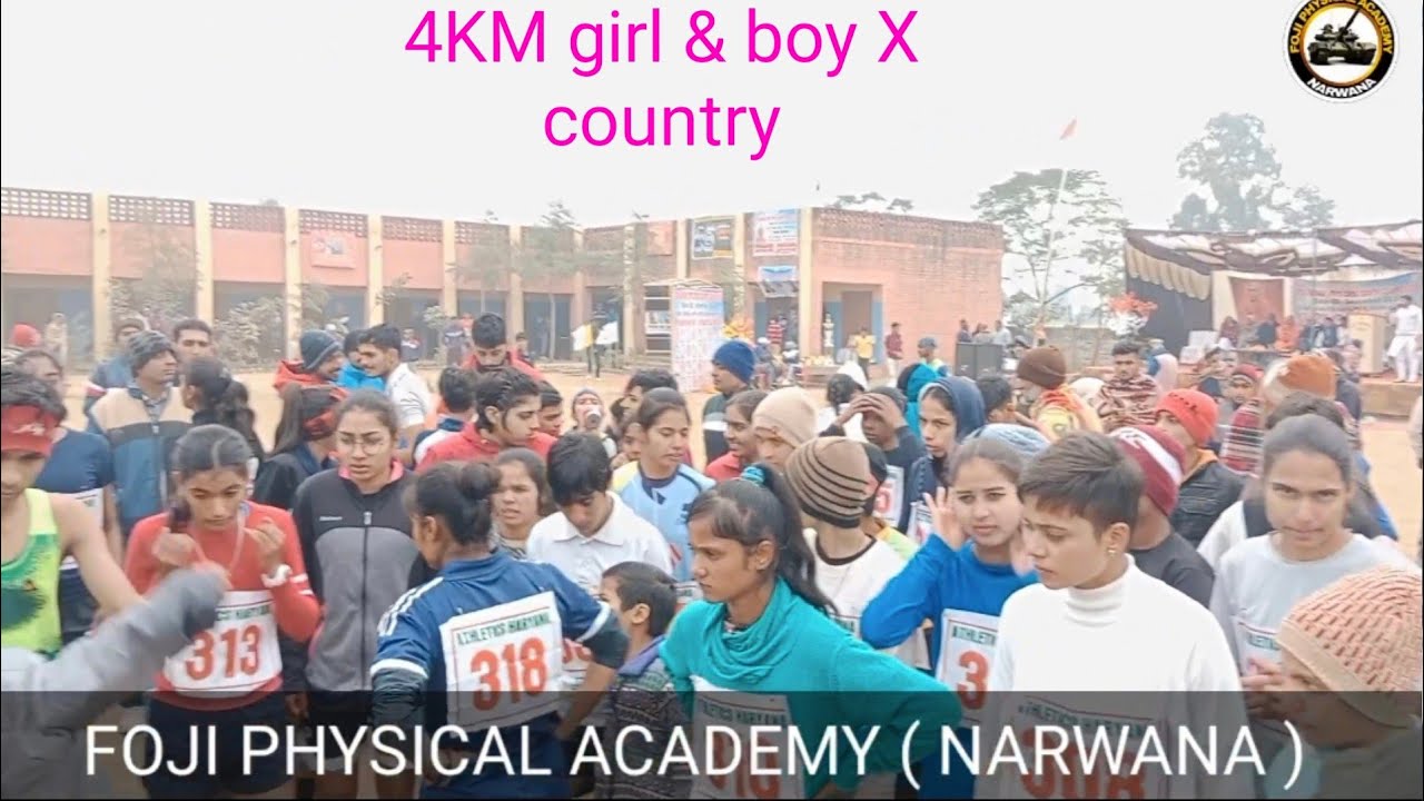 Haryana state X country girl & boys 4KM village kumba HisarX country