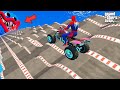       superheroes atv ride ramp huggy pit parkour challenge gta 5