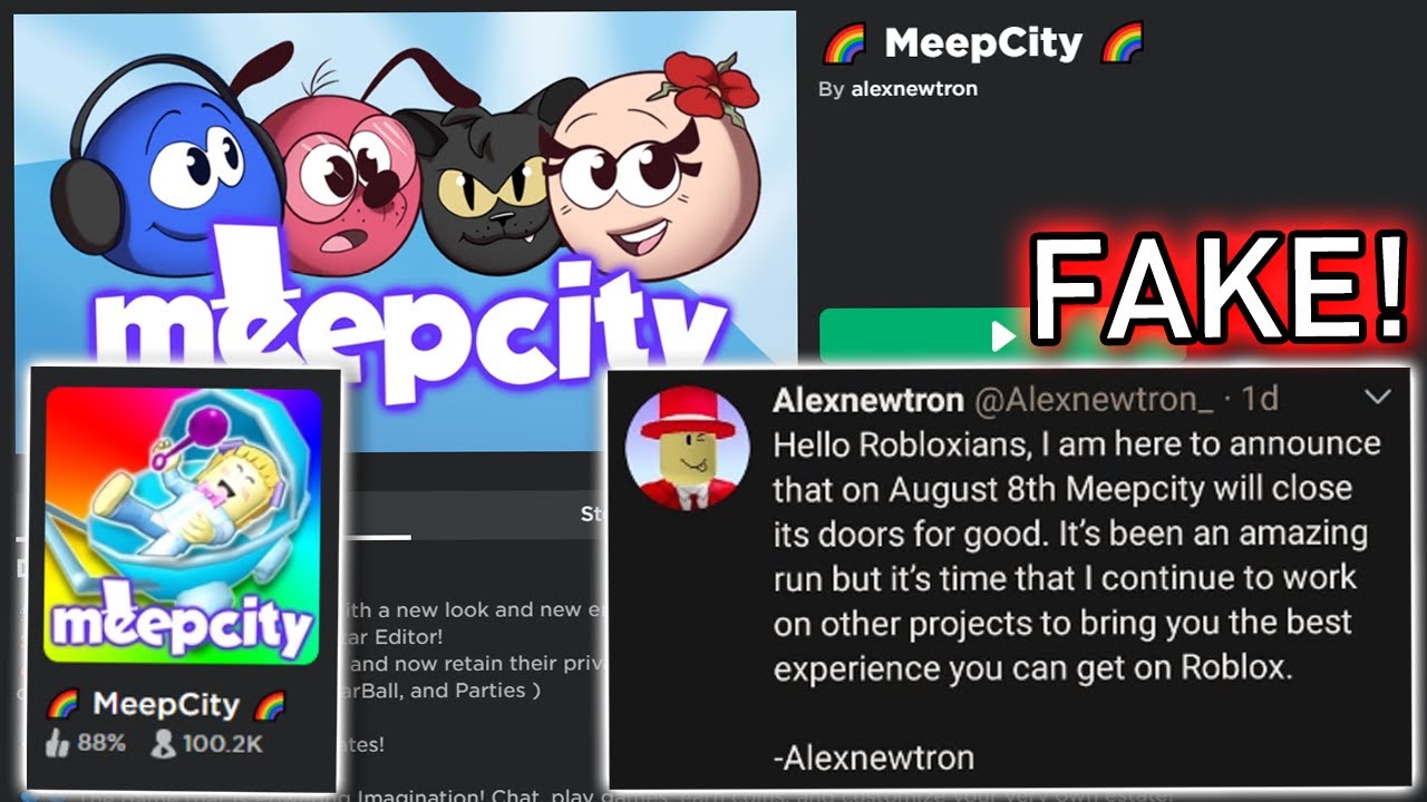 Roblox Meepcity Is Shutting Down Rumours Youtube - how to be a kid in meepcity roblox