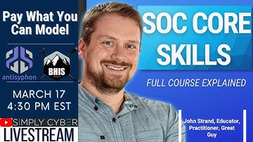 🔴 Practical SOC Analyst Core Skills with John Strand