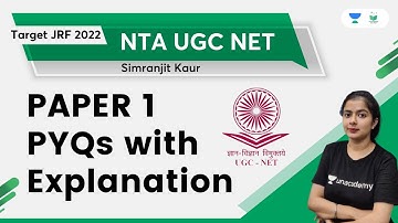 Paper 1 Previous Year Questions Explanation | NTA UGC NET | Simranjit Kaur