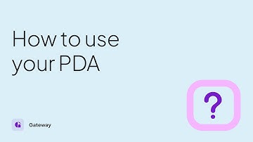 How to use a PDA