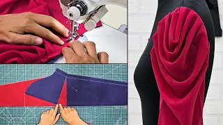Cowl Sleeve Making: Step-by-Step Process with Flawless Finishing #sleevesdesign #cowldesign