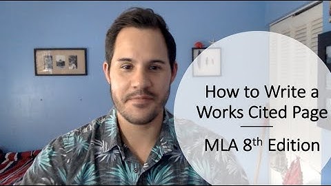 How to Write a Works Cited Page