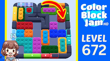 Color Block Jam Level 672 Solution Walkthrough
