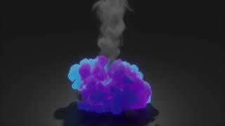 Blue / Purple Gradient Fire Simulation