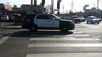 LAPD Foothill Unit Responding
