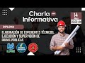 Charla Informativa: Diploma Elaboración de Expedientes Técnicos y Supervisión de Obras Públicas