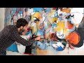 Francesco D'Adamo - Oil painting time-lapse (Abstract Expressionism, Lyrical Abstraction)