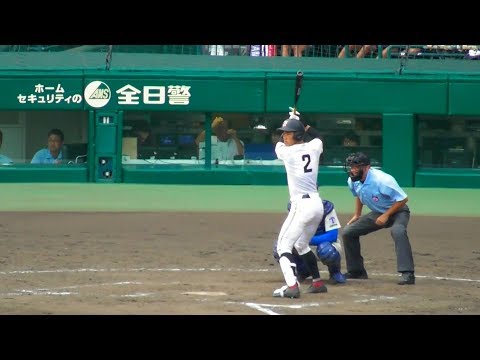 広陵・中村奨成、第4打席は三振。第99回全国高校野球選手権大会