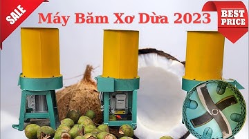 Máy Băm Xơ Dừa | Máy Băm Rơm Bã Mía Thân Cây