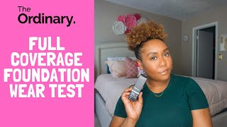 The Ordinary Full Coverage Foundation Wear Test #theordinaryfoundationreview #theordinaryfoundation