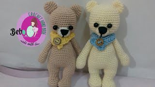 كروشيه //دبدوب بالاسكارف الجزء الأول crochet bear tutorial